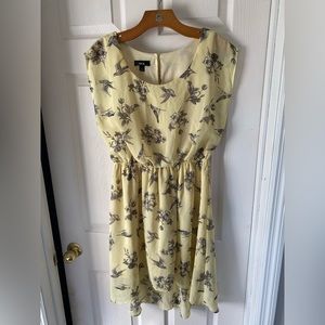 Yellow high low dress